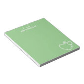 Ik ben een Nurse Stethoscoop persoonlijke naam leg Notitieblok (Schuin)