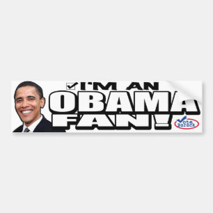 Ik ben een Obama Fan. Bumpersticker