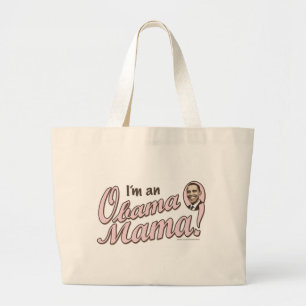 Ik ben een Obama Mama Bag Grote Tote Bag