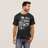 Ik ben een ochtend zombie t-shirt (Voorkant volledig)