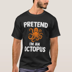 Ik ben een Octopus Pumpkin Lazy Costume Hallow T-shirt