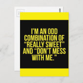 IK BEN EEN ODD COMBINATIE VAN ECHT SCHAKELAAR EN N BRIEFKAART (Voorkant / Achterkant)