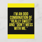 IK BEN EEN ODD COMBINATIE VAN ECHT SCHAKELAAR EN N BRIEFKAART (Voorkant)