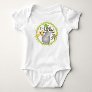 Ik ben één Oerwoud Baby-shirt Romper