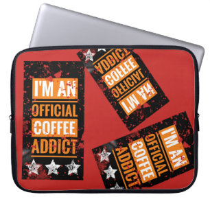 Ik ben een officieel koffie verslaafde Laptop Hoes