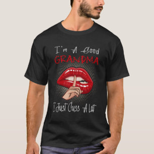 Ik ben een oma Ik kus gewoon veel lippen Moederdag T-shirt