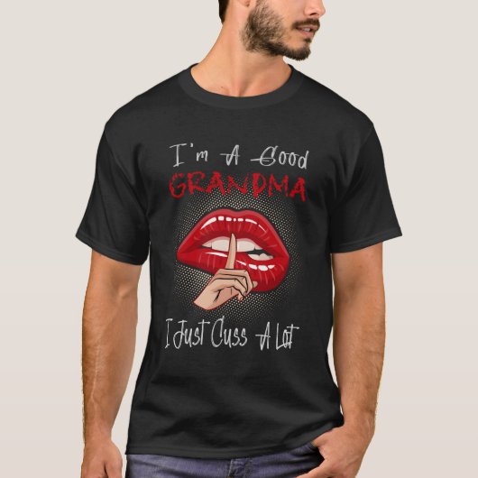 Ik ben een oma Ik kus gewoon veel lippen Moederdag T-shirt (Voorkant)