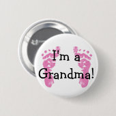 Ik ben een oma! ronde button 5,7 cm (Voorkant /achterkant)
