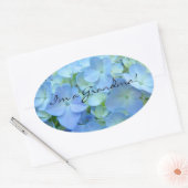 Ik ben een oma stickers zeehonden Blue Hydrangea f (Envelop)
