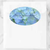 Ik ben een oma stickers zeehonden Blue Hydrangea f (Tas)