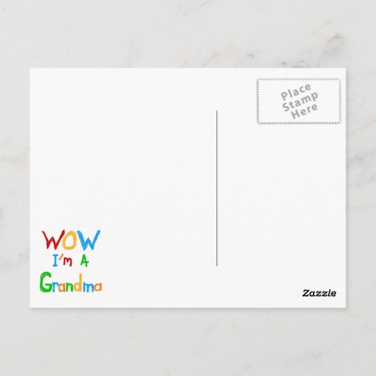 Ik ben een oma T-shirts en cadeaus Briefkaart (Achterkant)