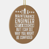 Ik ben een onderhoudstechnicus, geen tovenarij keramisch ornament (Rechts)