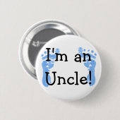 Ik ben een oom! ronde button 5,7 cm (Voorkant /achterkant)