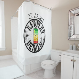 Ik ben een op batterijen gedreven douchegordijn