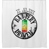 Ik ben een op batterijen gedreven douchegordijn (Voorkant)