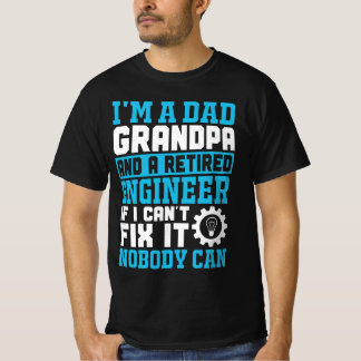 Ik ben een opa en een Ingenieur in ruste... grappi T-shirt