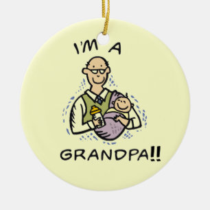 Ik ben een opa -opa en Baby Tshirts en geschenken Keramisch Ornament