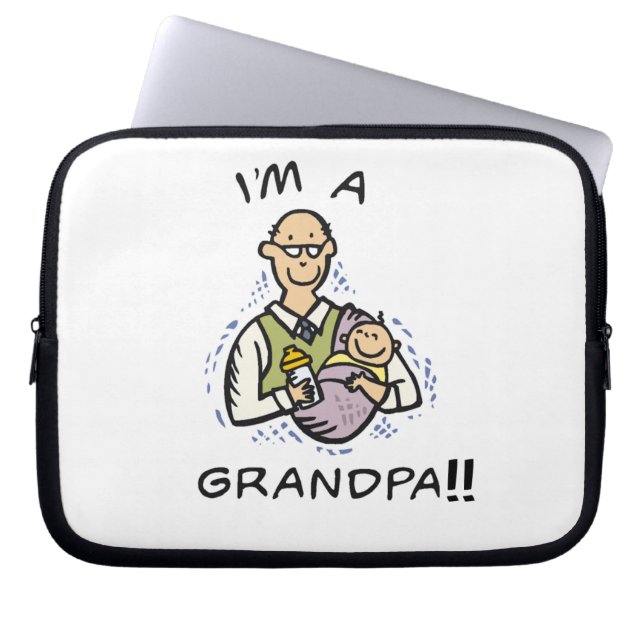 Ik ben een opa -opa en Baby Tshirts en geschenken Laptop Sleeve (Voorkant)