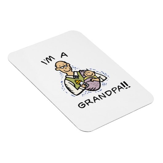 Ik ben een opa -opa en Baby Tshirts en geschenken Magneet (Rechterzijde)