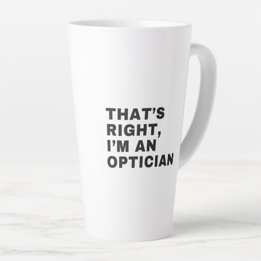 IK BEN EEN OPTICIAN LATTE MOK (Rechterhoek)