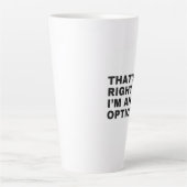 IK BEN EEN OPTICIAN LATTE MOK (Voorkant)