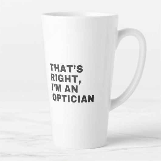 IK BEN EEN OPTICIAN LATTE MOK (Rechts)