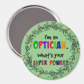 Ik ben een Opticien, kersthumor Magneet (Voorkant / Achterkant)
