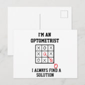 Ik ben een optometrist, ik vind altijd een oplossi briefkaart (Voorkant / Achterkant)