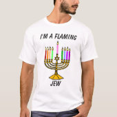  Ik ben een opvlamming, Jood T-shirt (Voorkant)