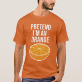 Ik ben een Oranje Halloween Costume. T-shirt (Voorkant)