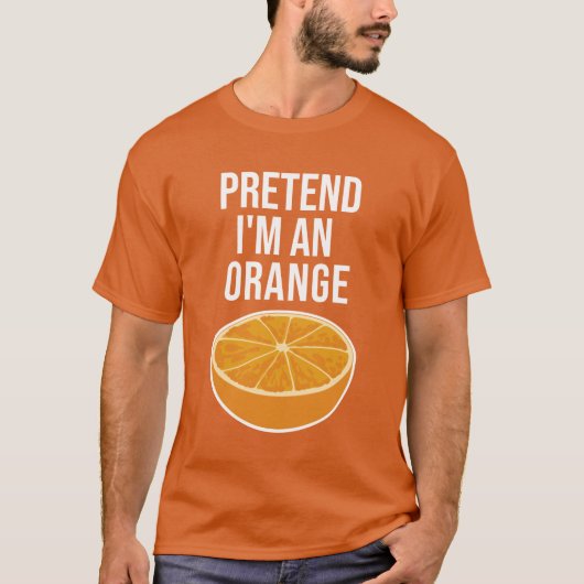 Ik ben een Oranje Halloween Costume. T-shirt (Voorkant)