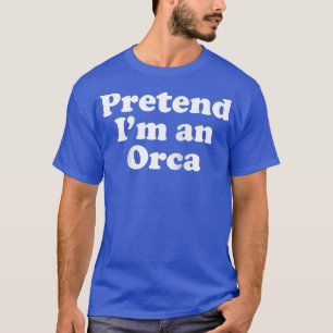 Ik ben een Orca Funny Lazy Easy Halloween Cost T-shirt