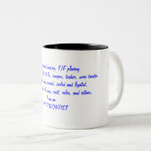 Ik ben een orthodontist tweekleurige koffiemok (Voorkant rechts)