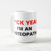 Ik ben een Osteopath Koffiemok (Voorkant links)