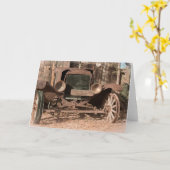 Ik ben een oud en chagrijnig Wenskaart Kaart (Gele Bloem)