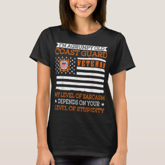 Ik ben een oude kustwacht veteraan veteraan t-shirt