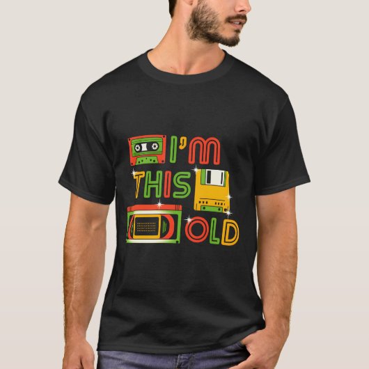 Ik ben een oude reto-tech t-shirt (Voorkant)