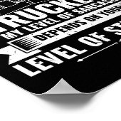 Ik ben een oude vrachtwagenchauffeur. poster (Hoek)