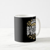 Ik ben een ouderwetse machine, motorenofferte, mot koffiemok (Voorkant rechts)