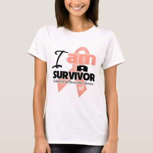 Ik ben een overlevende - baarmoederhalskanker t-shirt