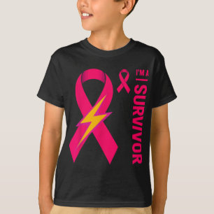 Ik ben een overlevende borstkanker bewustzijn Pink T-shirt