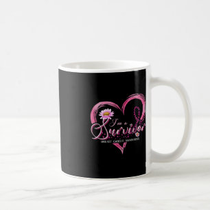 Ik ben een overlevende Borstkanker bewustzijn Roze Koffiemok