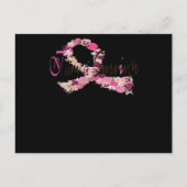 Ik ben een overlevende borstkankerbewuster uitnodiging briefkaart (Voorkant)