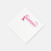 Ik ben een overlevende borstkankerverwekker servet (Hoek)