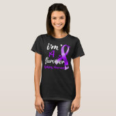 Ik ben een overlevende epilepsy Bewustheid T-shirt (Voorkant volledig)