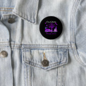 Ik ben een overlevende Fibromyalgie-bewustzijnscad Ronde Button 5,7 Cm (In situ)