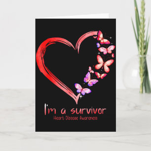 Ik ben een overlevende Hartziekte Bewustzijn Maand Kaart