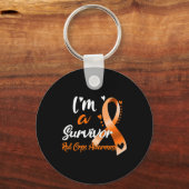 Ik ben een overlevende RSD Crps Bewustheid Sleutelhanger (Voorkant)