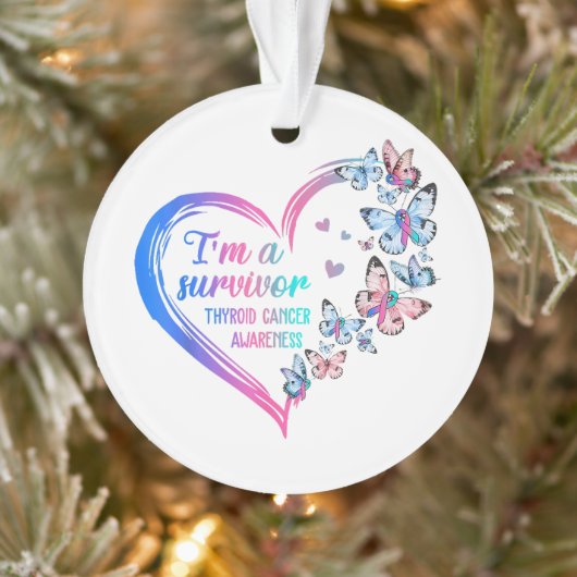 Ik ben een overlevende Schildklierkanker bewustzij Ornament (Boom)