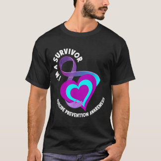 Ik ben een overlevende steun preventie bewustzijn t-shirt